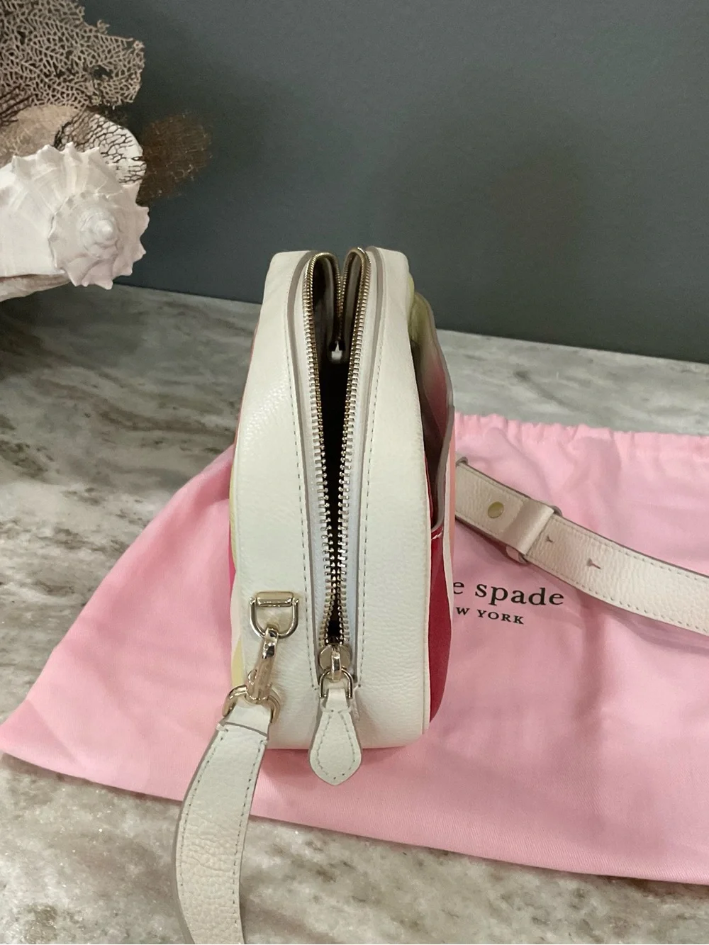 kate spade Astrid Camera Bag Striped Leather Crossbody